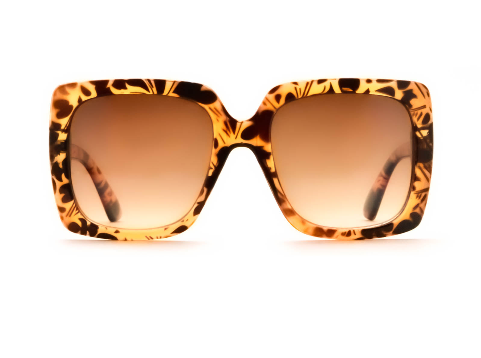 Sonnet Brown Square Sunglasses