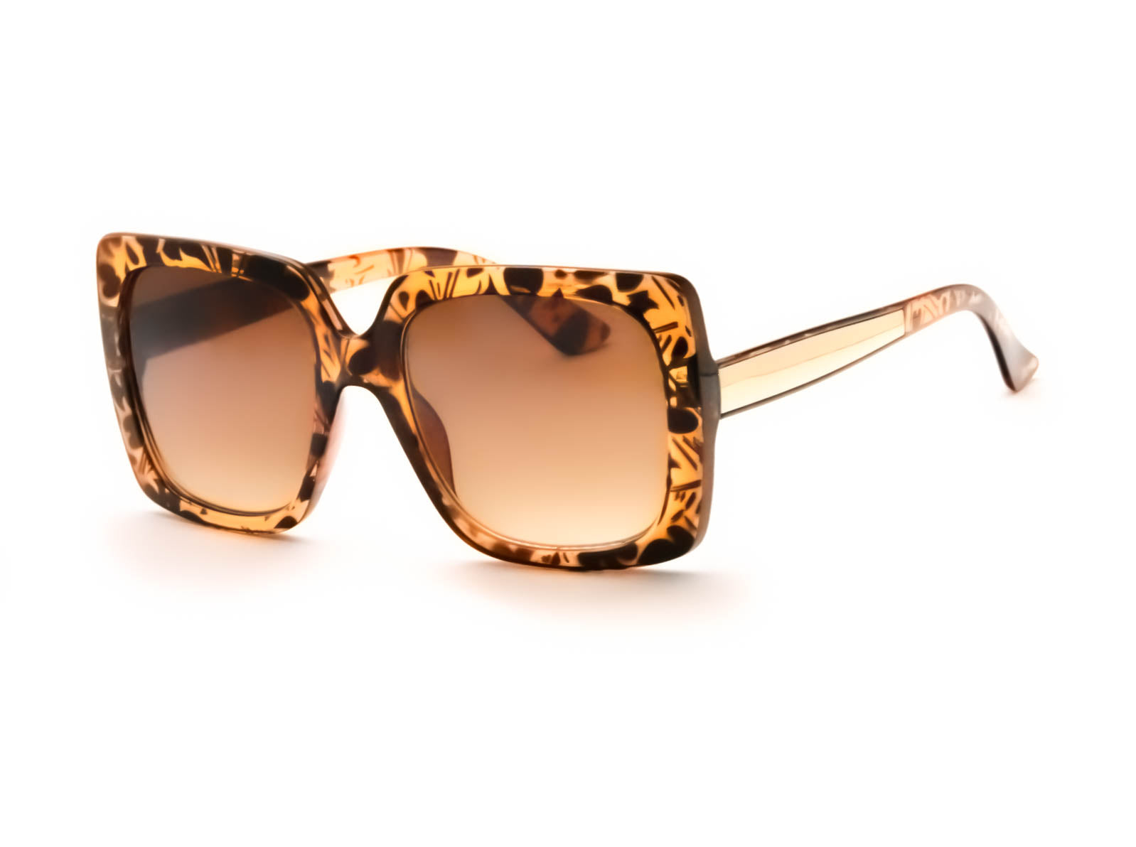 Sonnet Brown Square Sunglasses