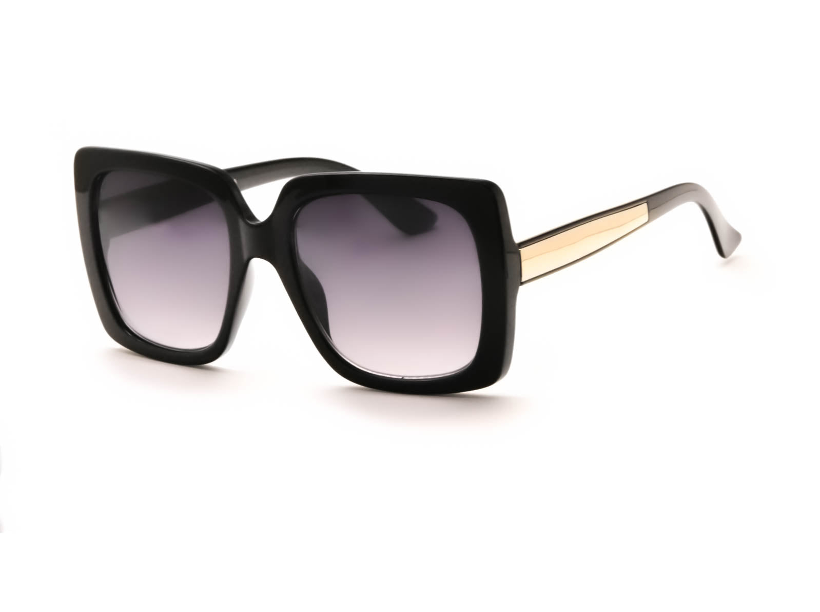 Sonnet Black Square Sunglasses