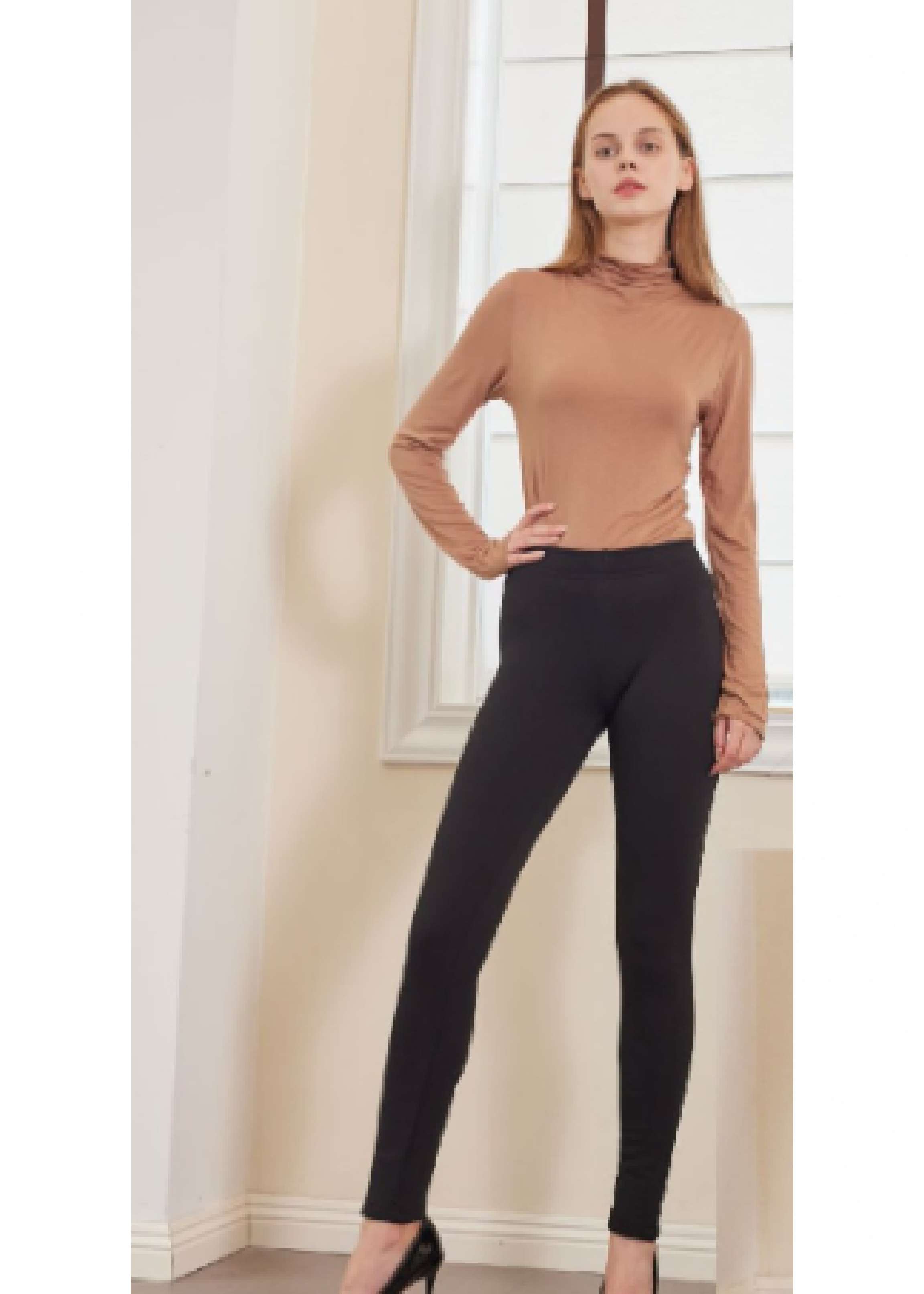 Lottie Black Fleece Leggings