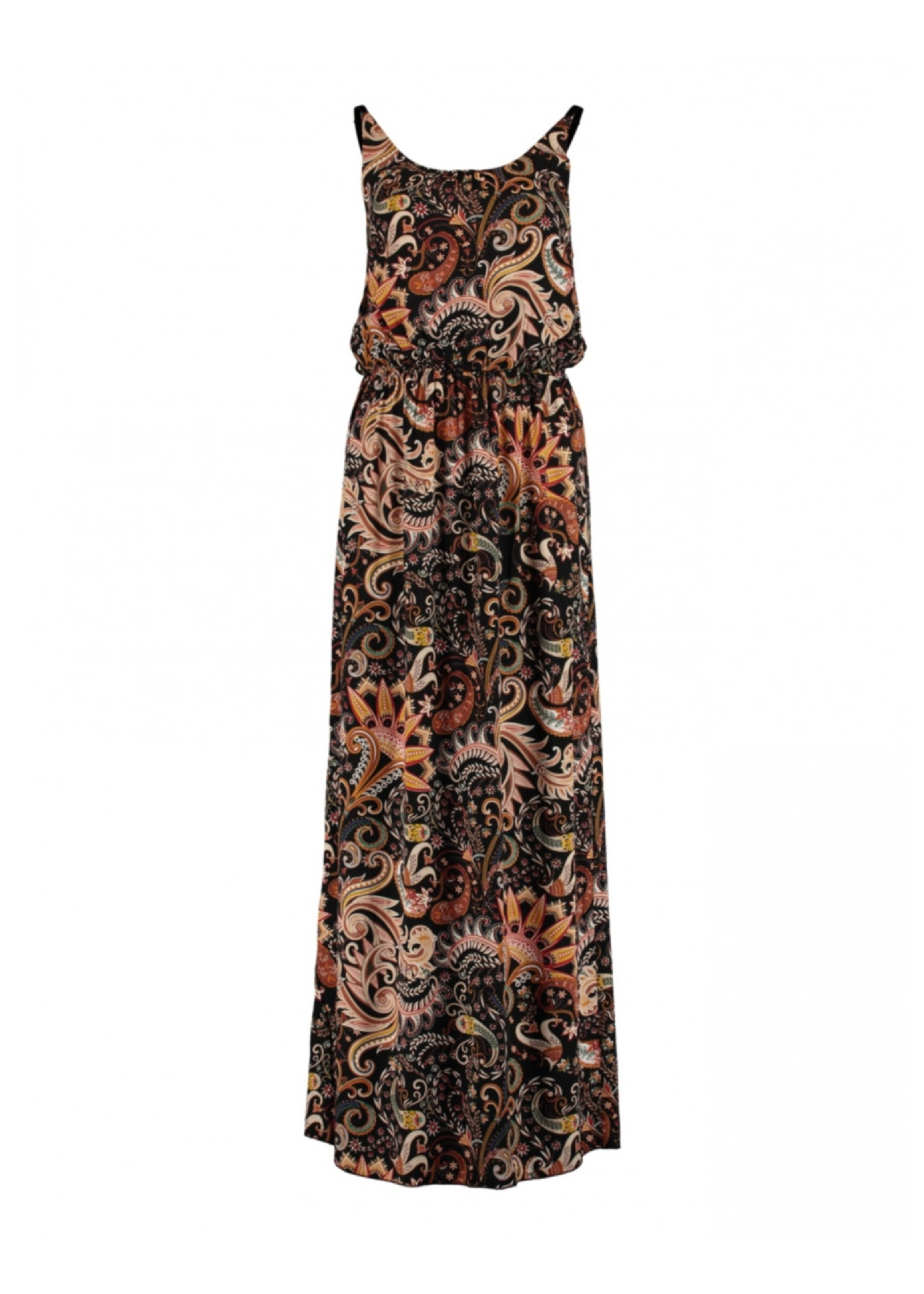 Doris Black Paisley Cami Maxi Dress