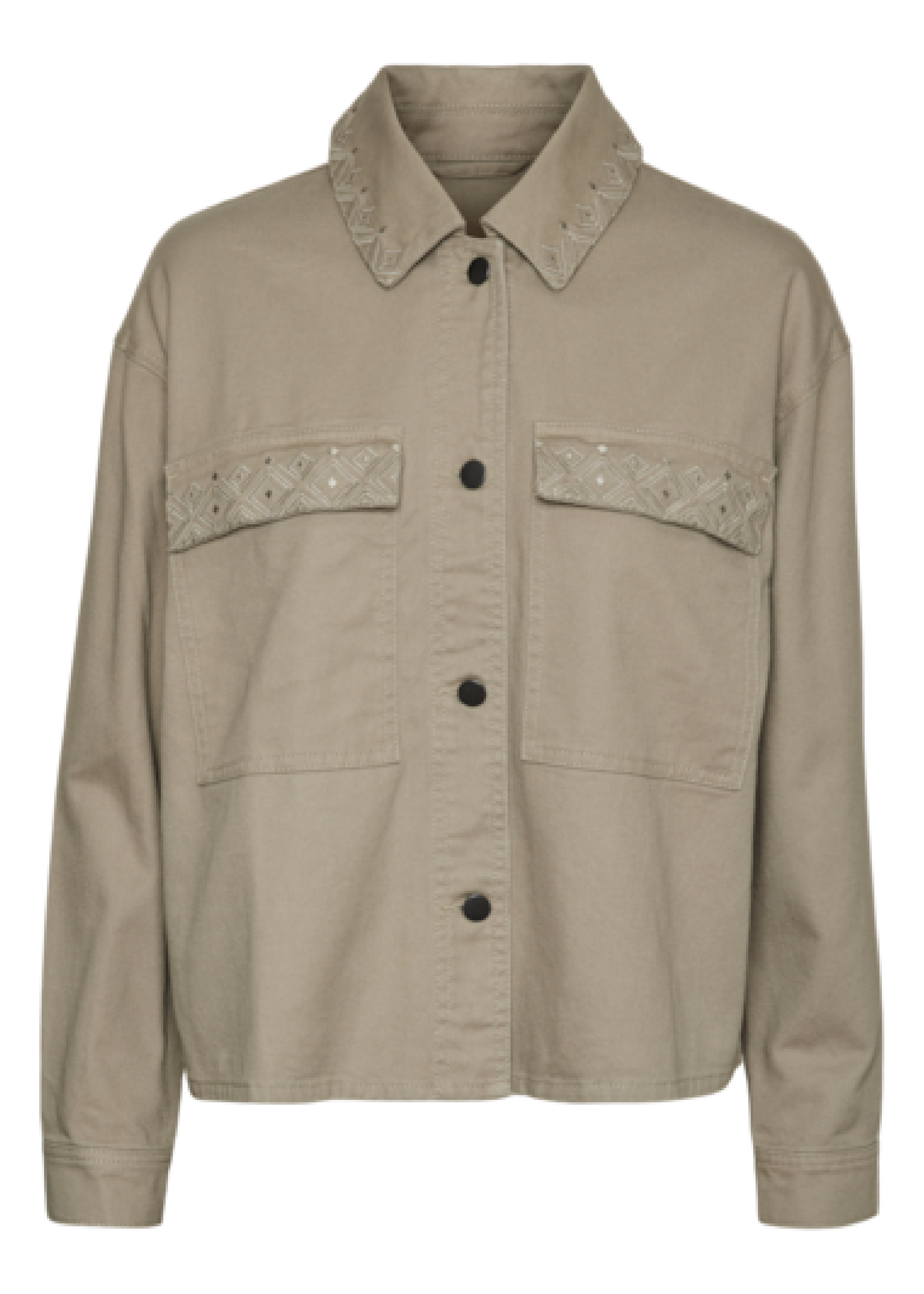 Kenya Laurel Oak Embroidery Denim Jacket