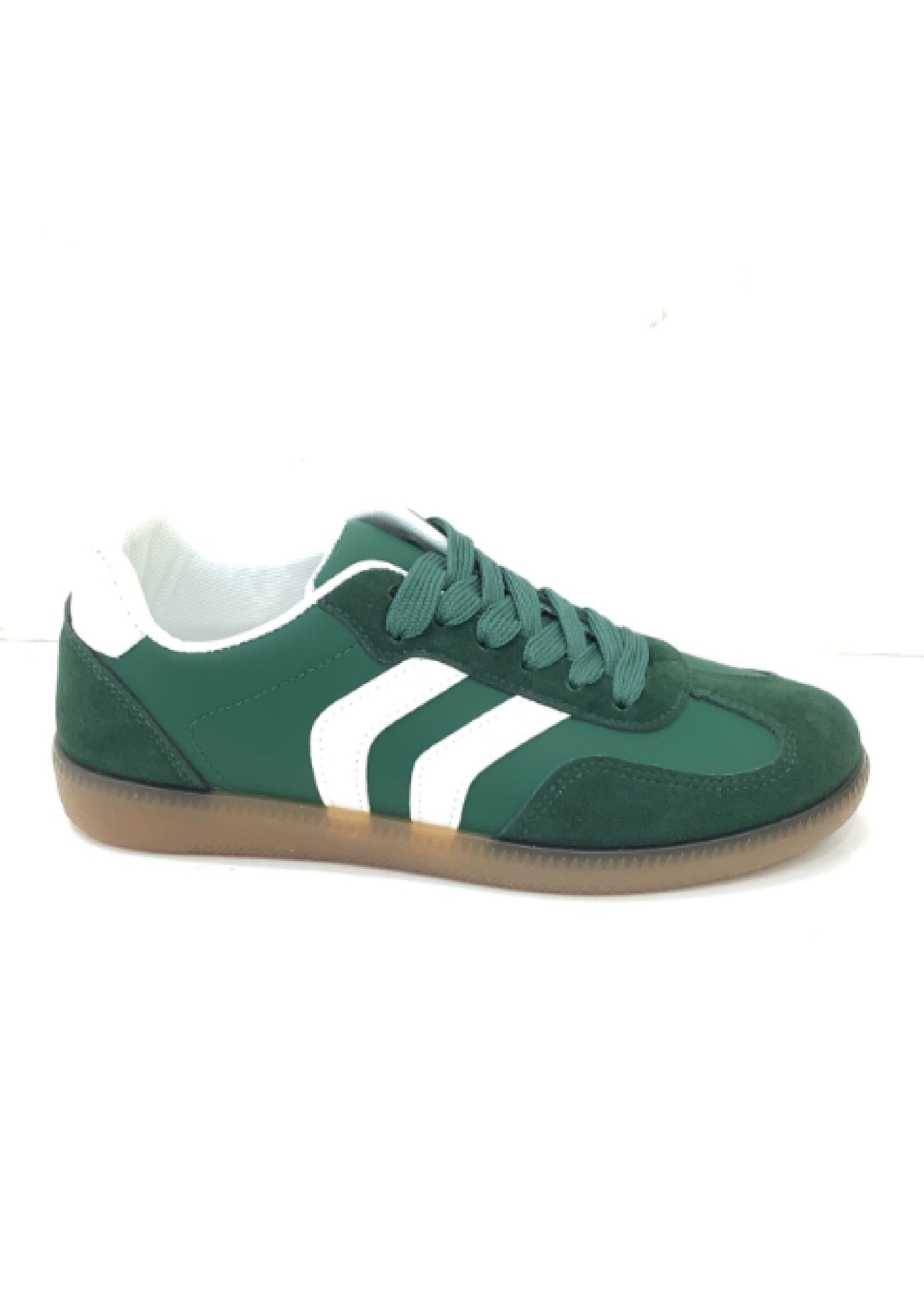 Twiggy Green Lace Up Sneakers