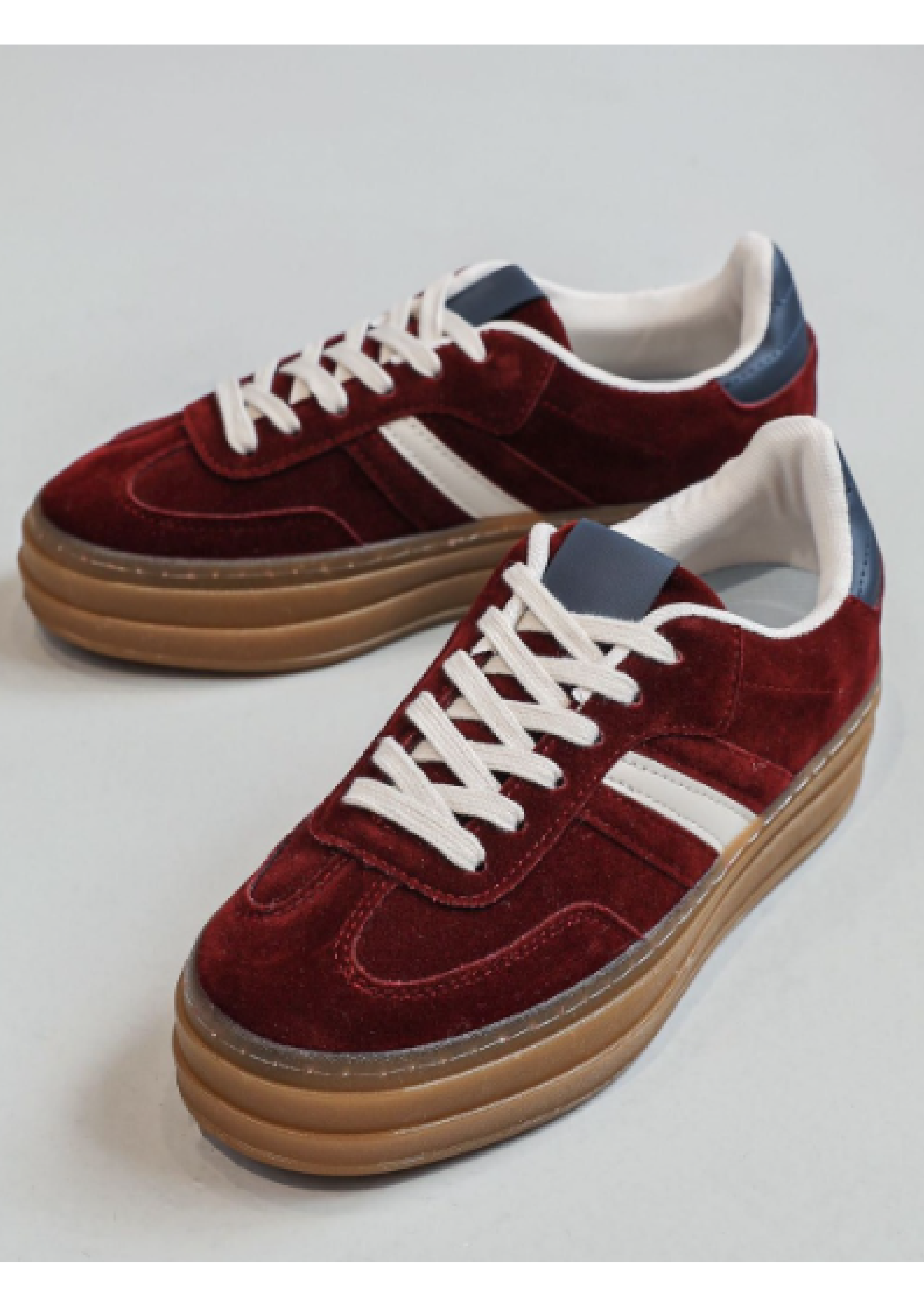 Willow Red Suede Sneakers