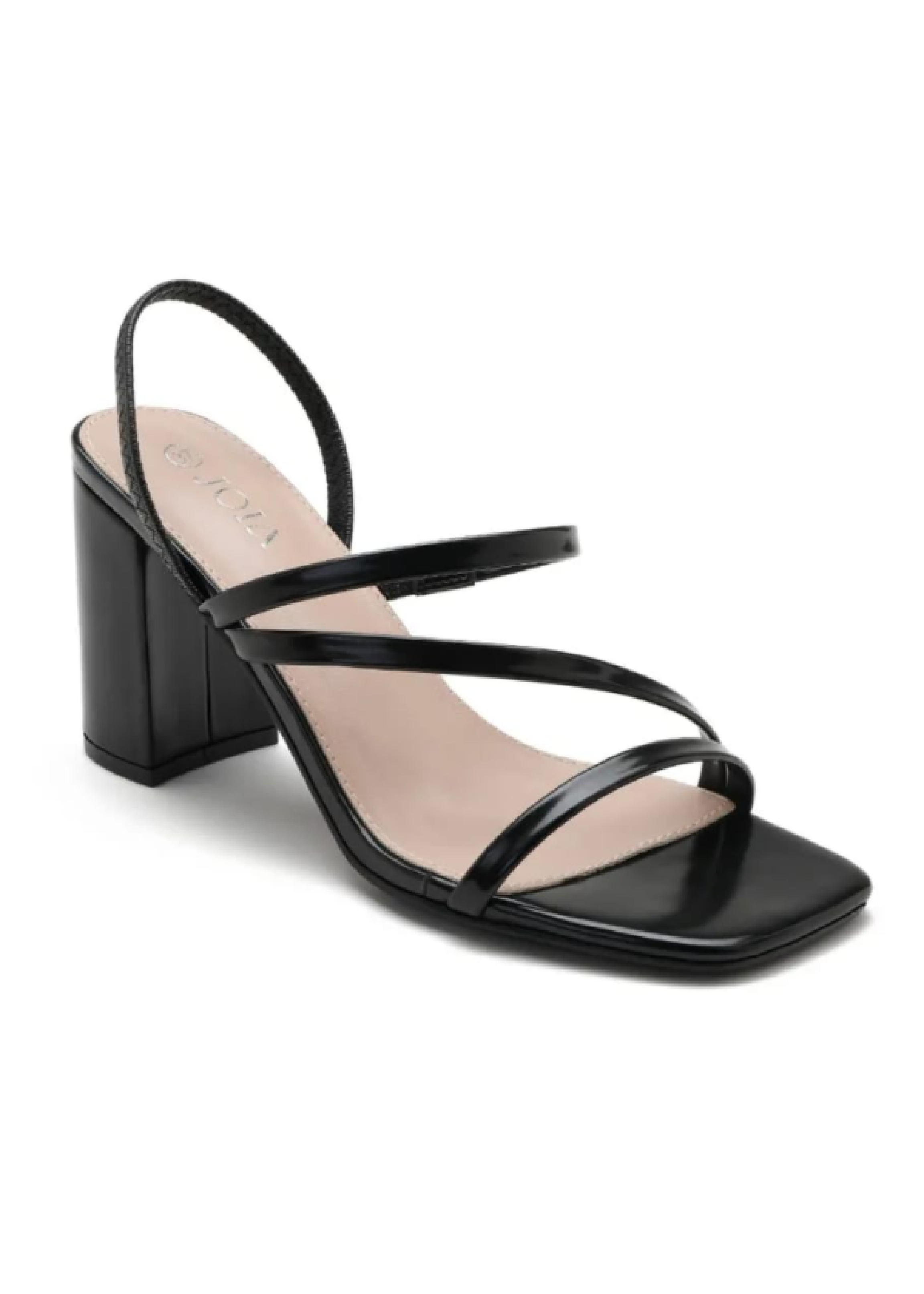 Suri Black Strappy Heeled Sandals