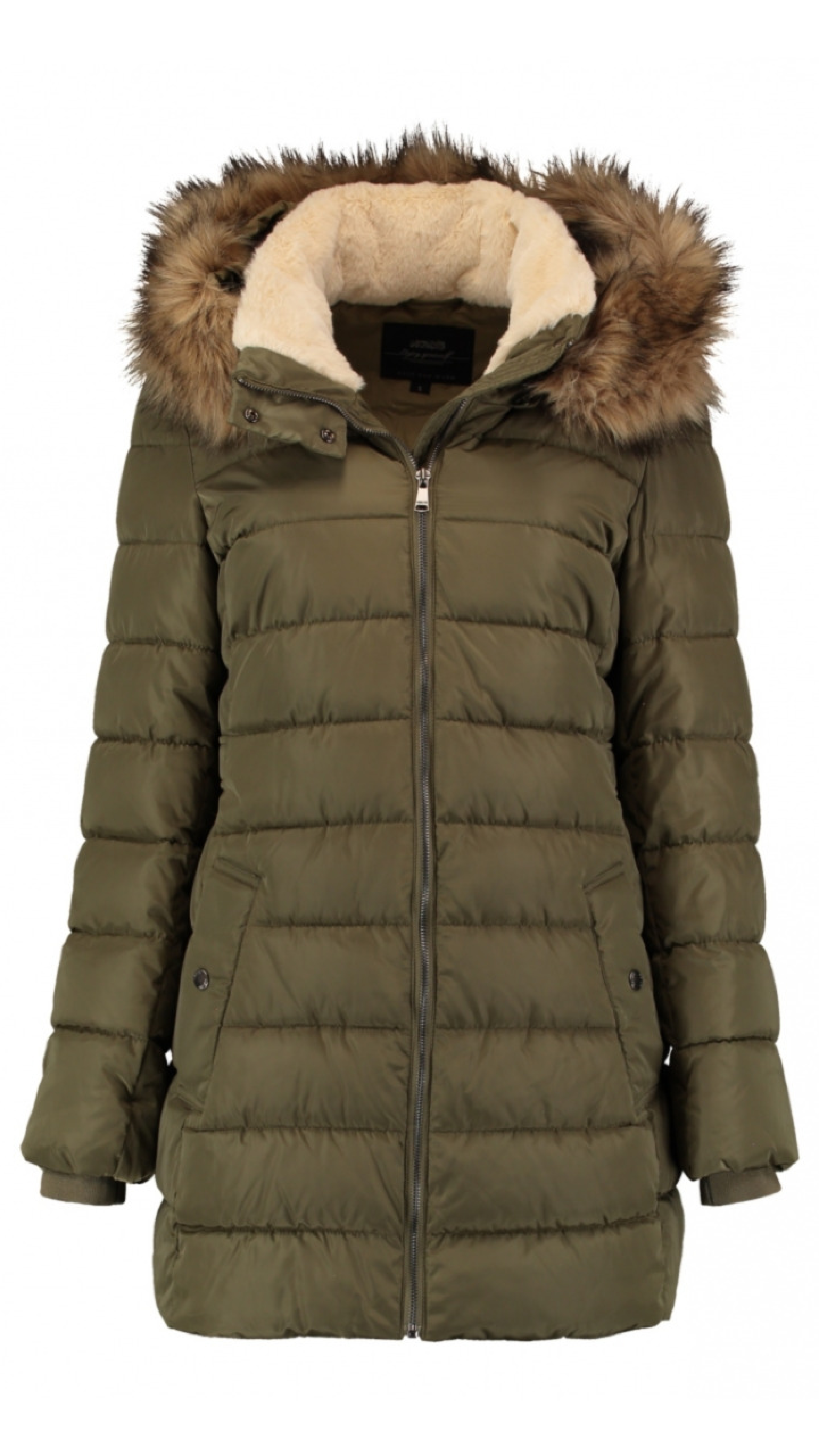 Anetta Khaki Puffer Jacket