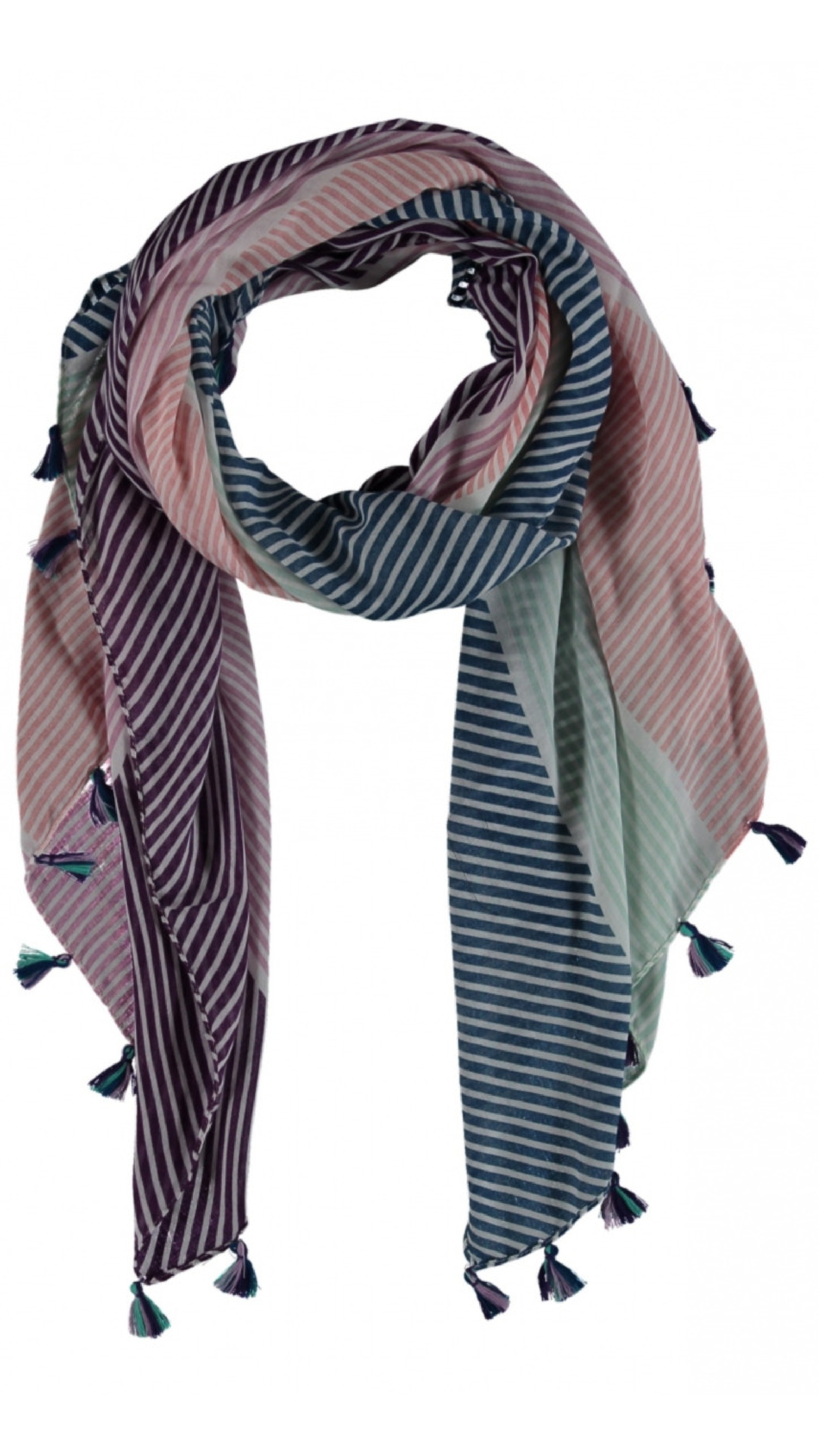 Marie Rose Stripe Scarf