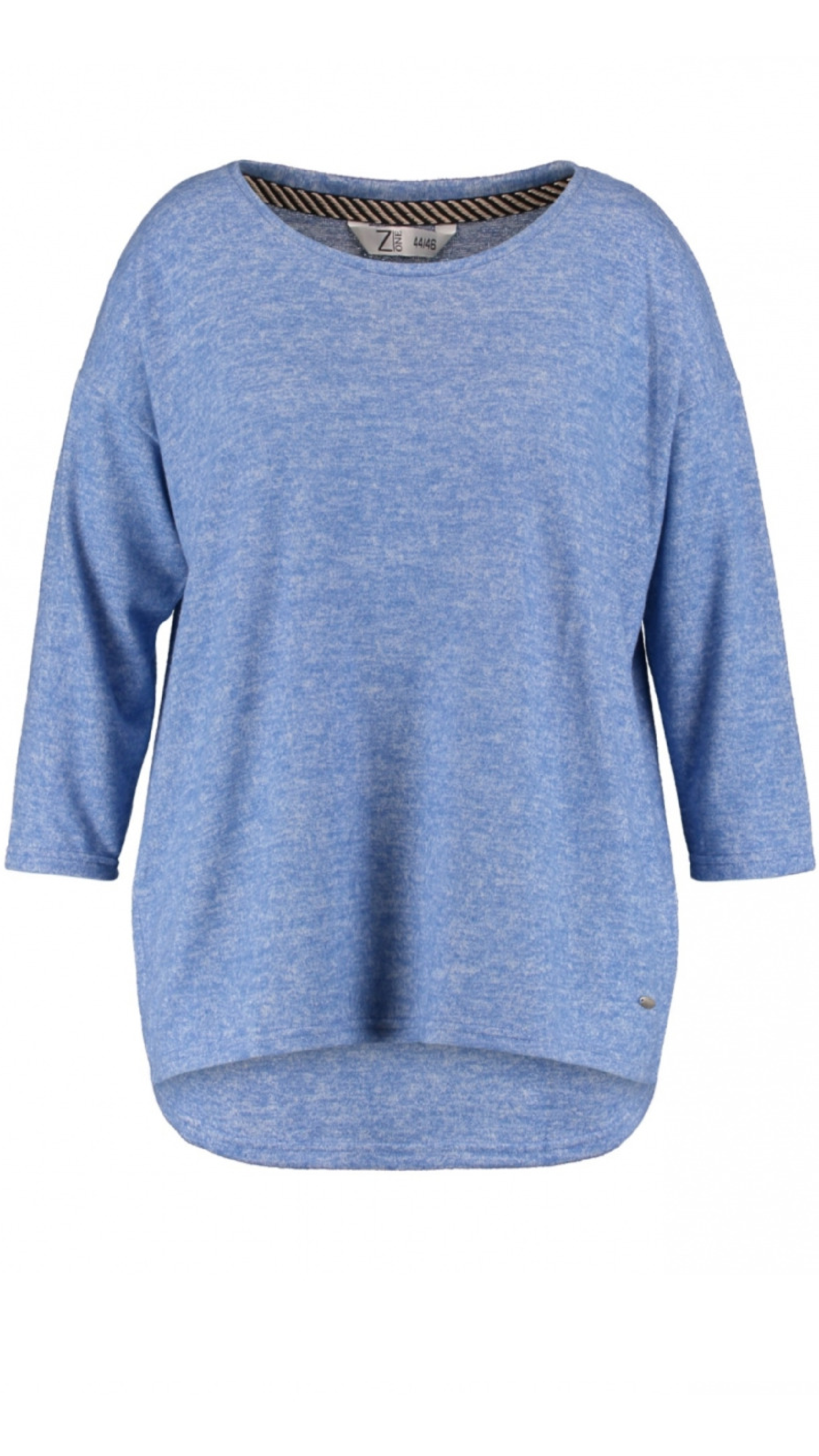 Mia Azure Blue Marl Knit Top