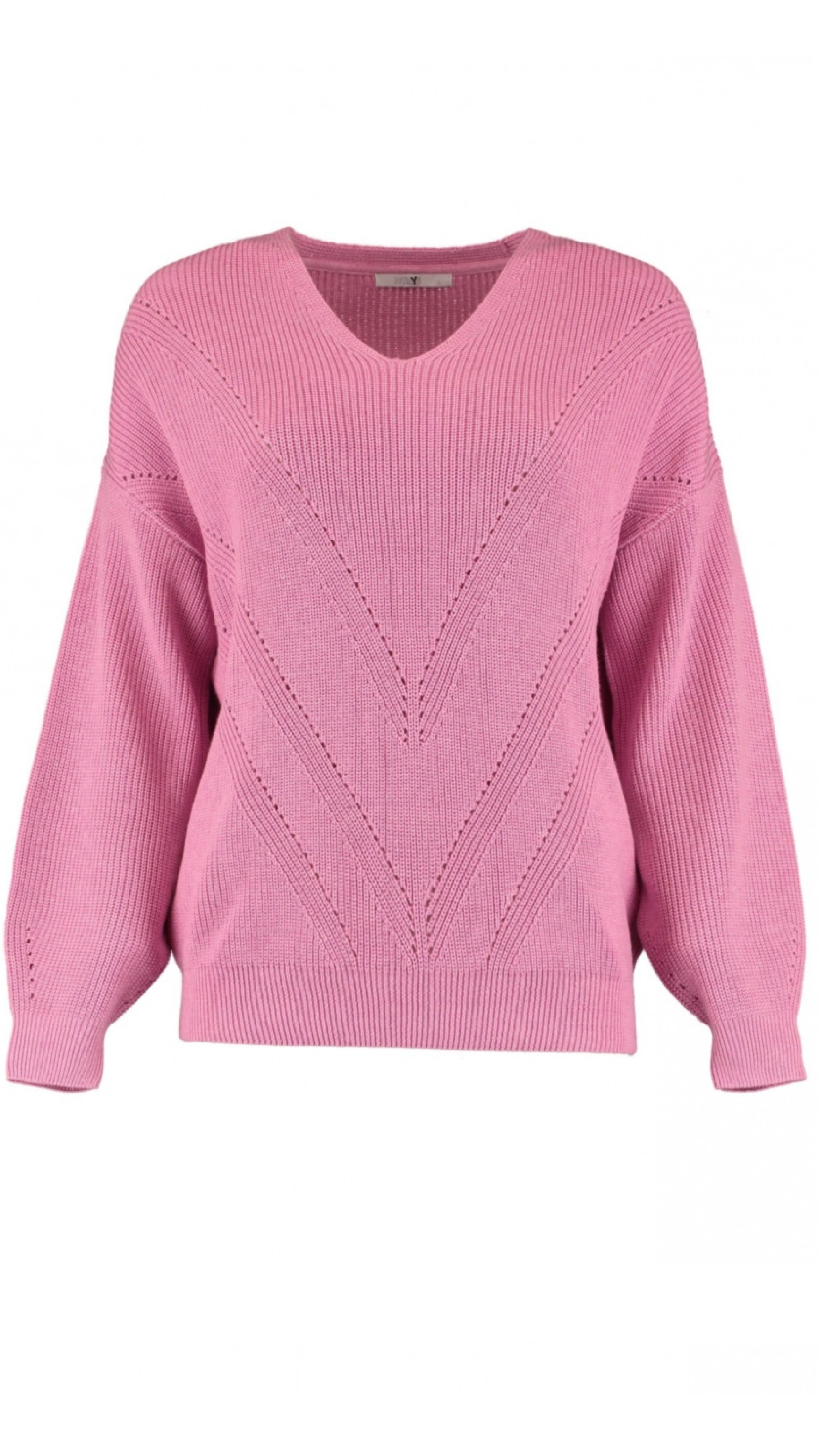 Nia Rose Pink Chevron Knit Jumper