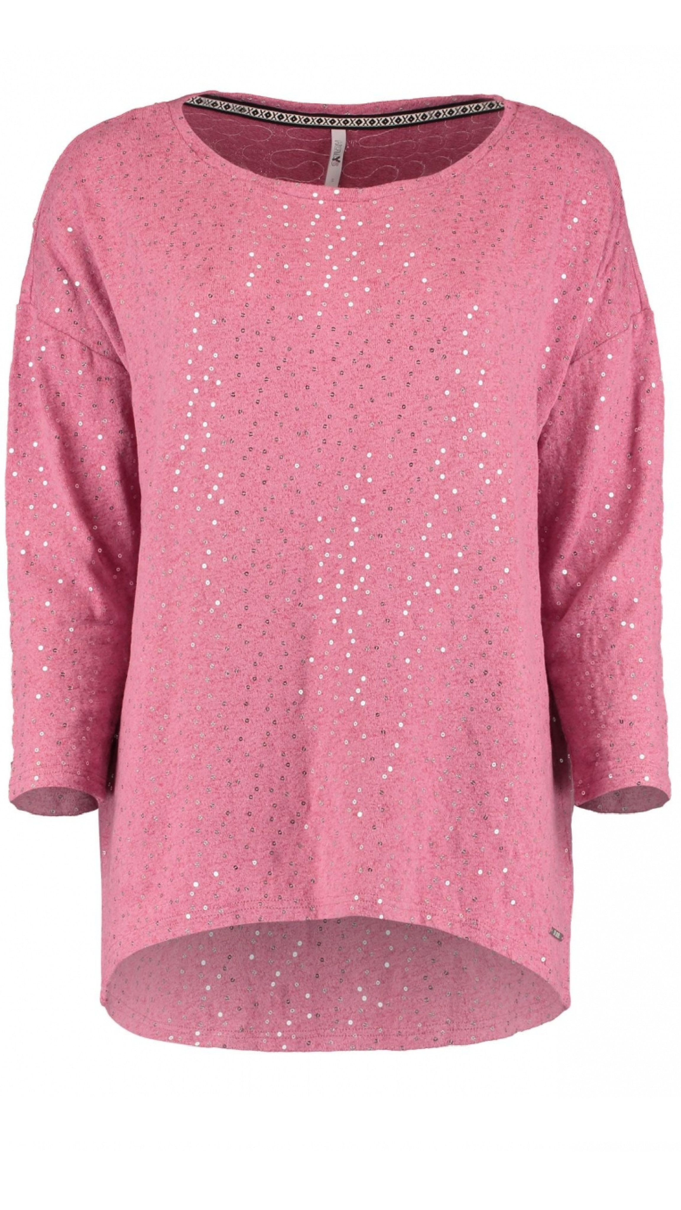 Mila Rose Wine Glitter Top