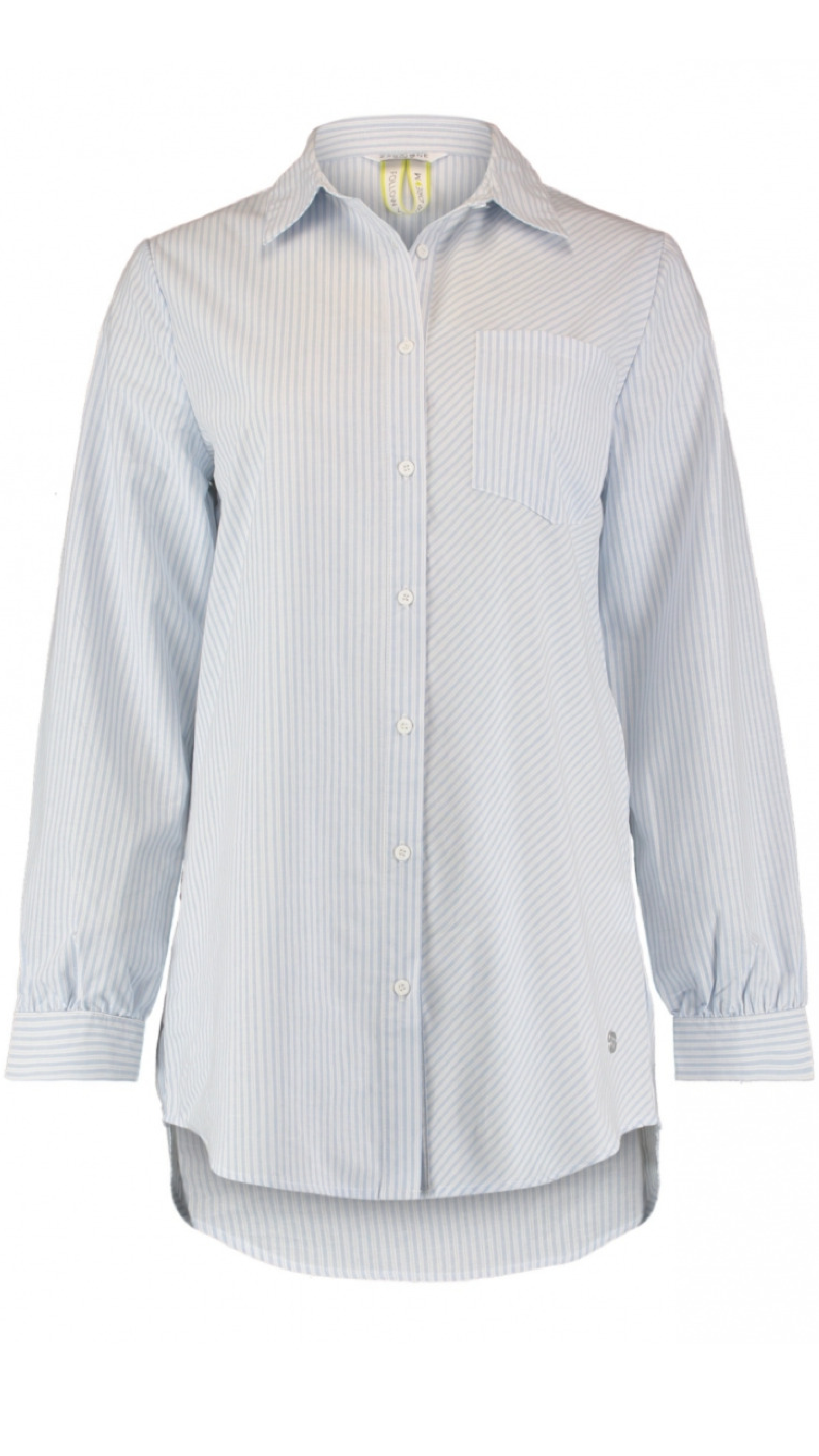 Miola White Blue Stripe Shirt