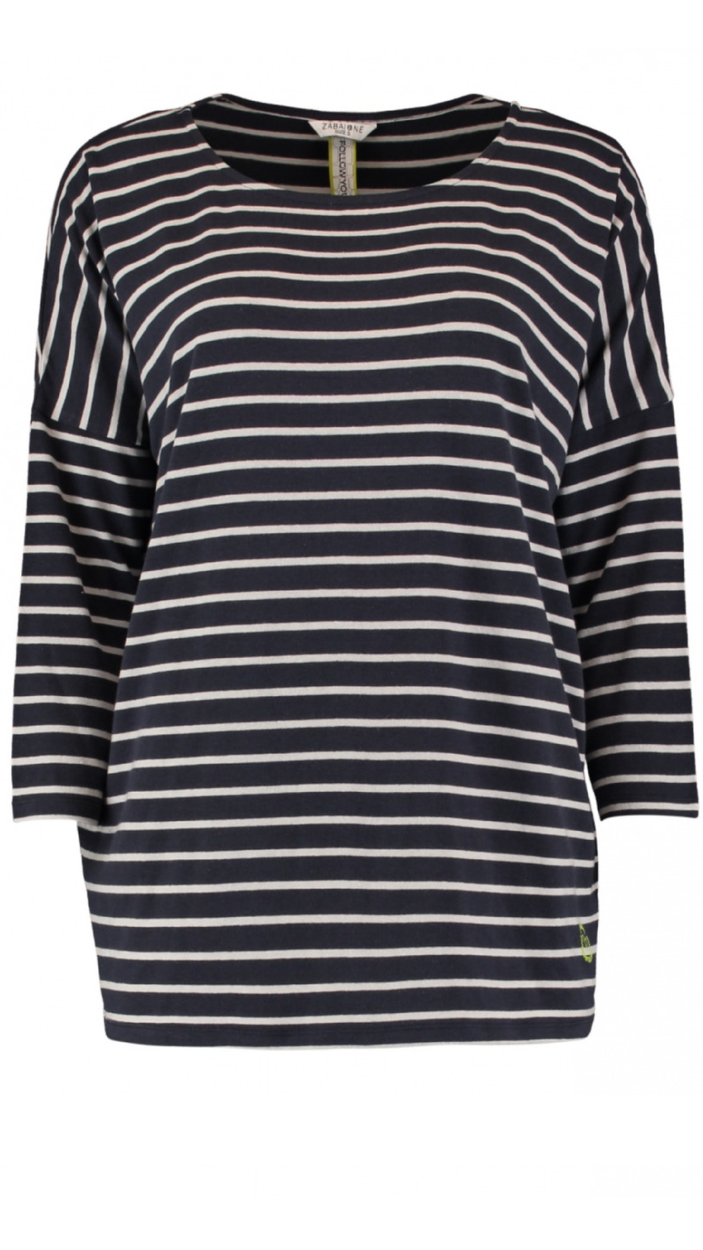 Marty Navy Offwhite Stripe Top