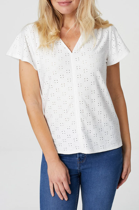 Letitia White Broderie Anglaise Blouse