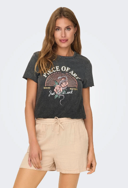 Lucy Piece Of Art Black T-Shirt