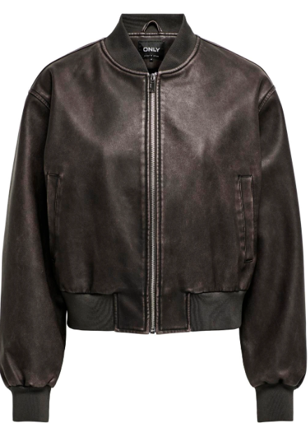 Jane Chocolate Brown Bomber Jacket