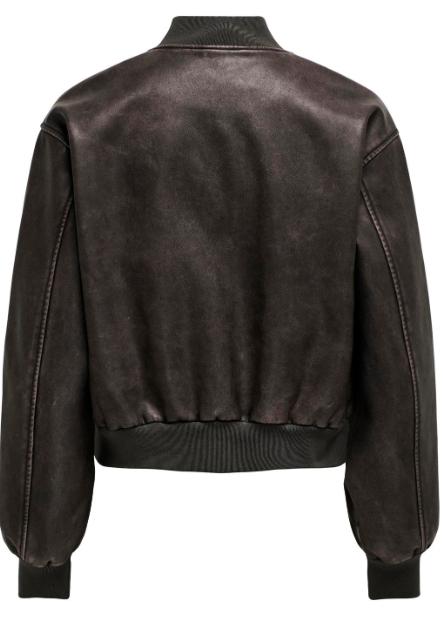 Jane Chocolate Brown Bomber Jacket