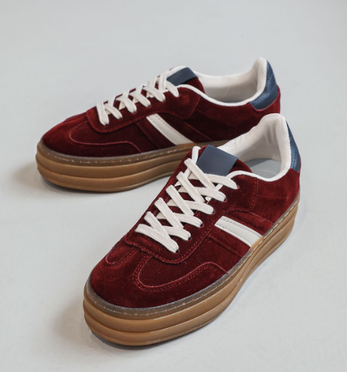 Willow Red Suede Sneakers