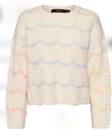 Hatty Birch Wave Stripe Pullover