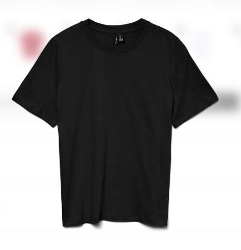 Paulina Black Basic T-Shirt