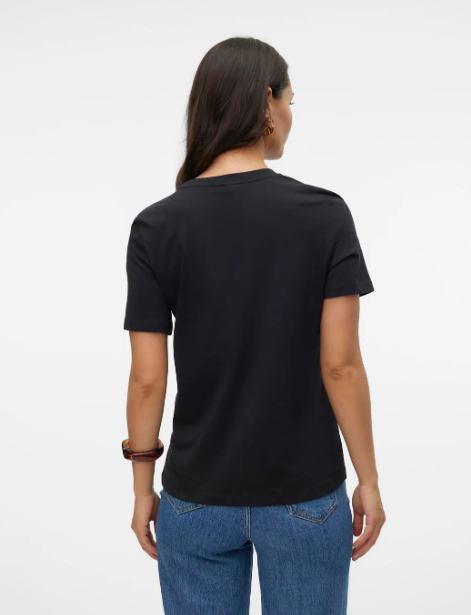 Paulina Black Basic T-Shirt