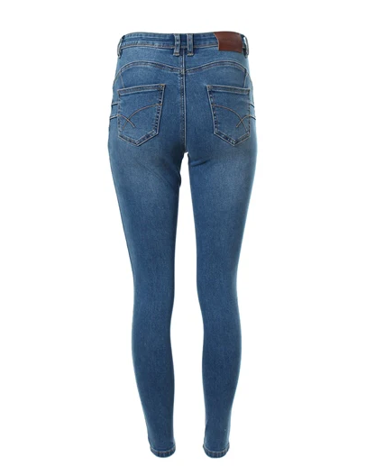 Belle Ice Blue High Waist Skinny Jeans