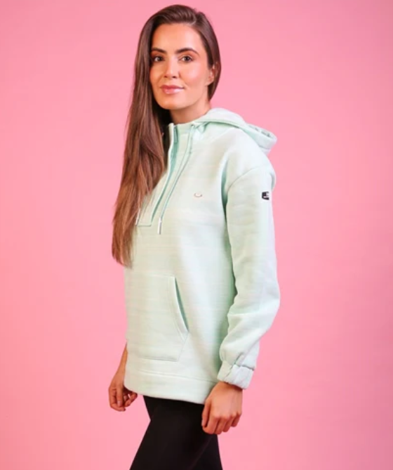 Michelle Mint Zip Front Hoodie