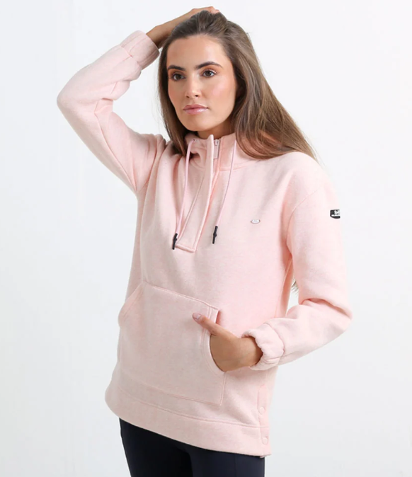 Michelle Peach Zip Front Hoodie