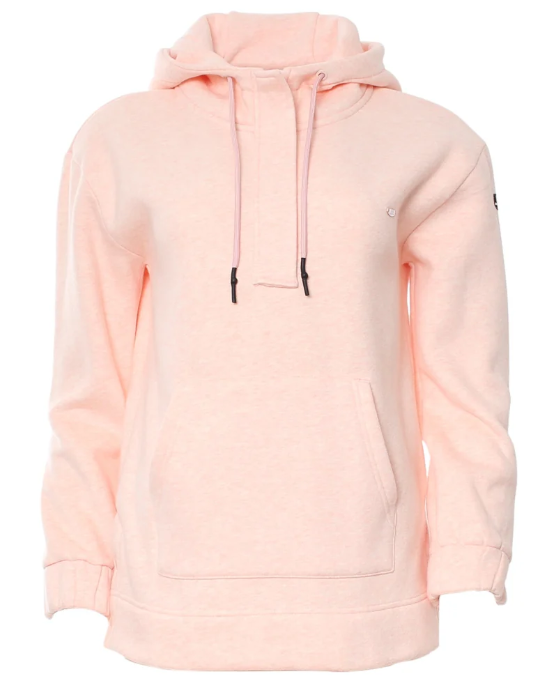 Michelle Peach Zip Front Hoodie