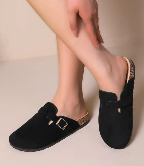 Nicole Black Closed Toe Clogs