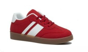 Germaine Red Side Stripe Trainers