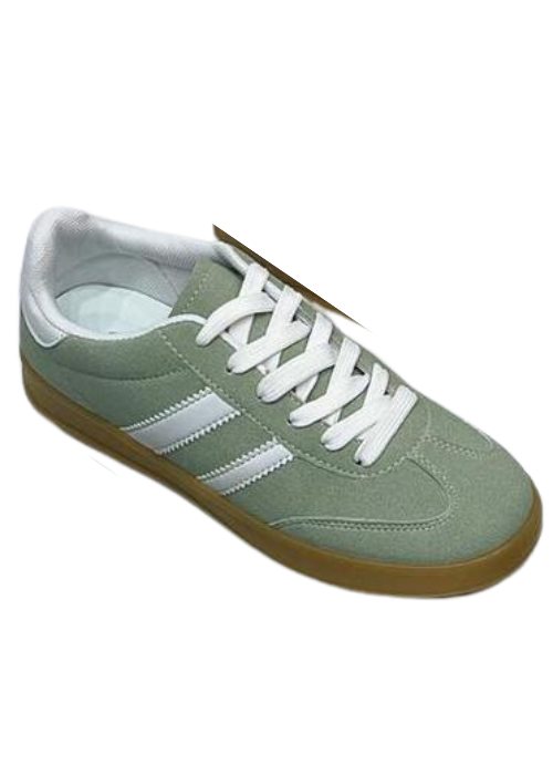 Paloma Green Side Stripe Sneakers