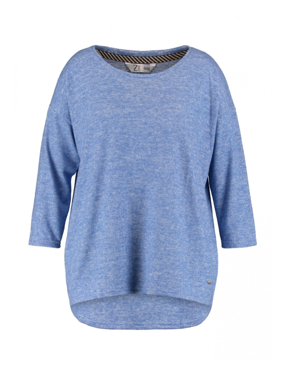 Mia Azure Blue Marl Knit Top