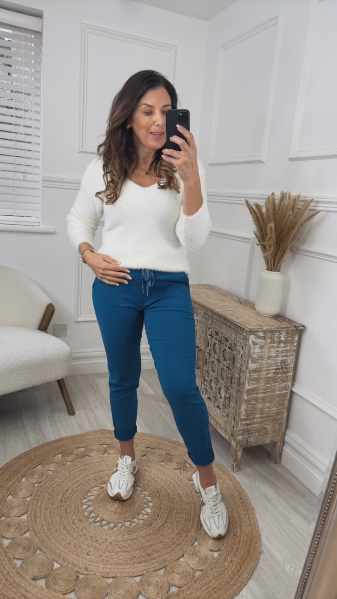 Caroline Blue Chino Joggers