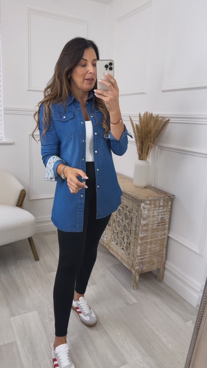 Lorena Dark Denim Shirt