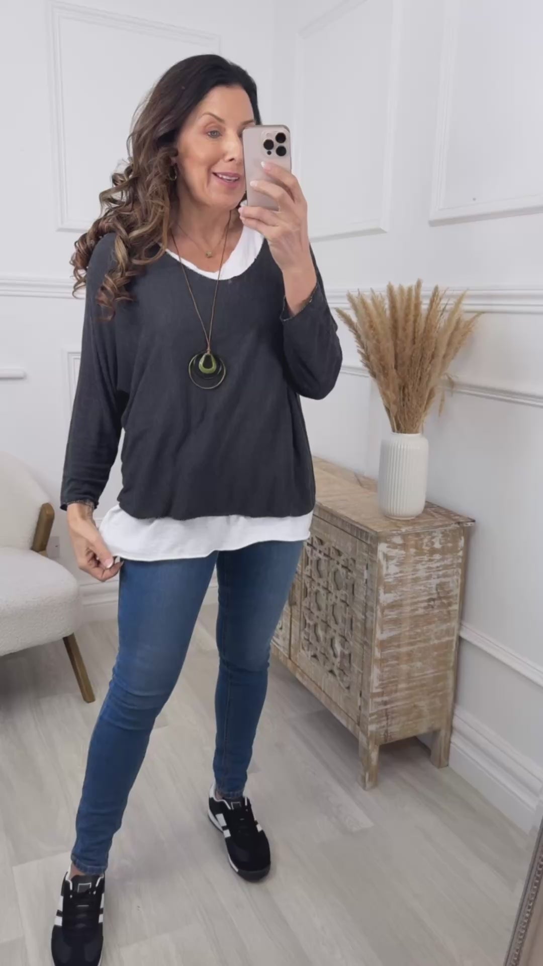 Emerson Black Layered Top