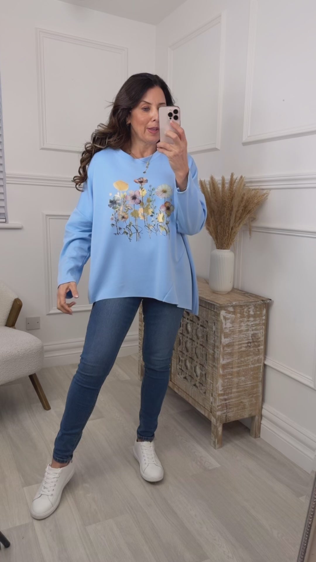 Lynda Blue Floral Top