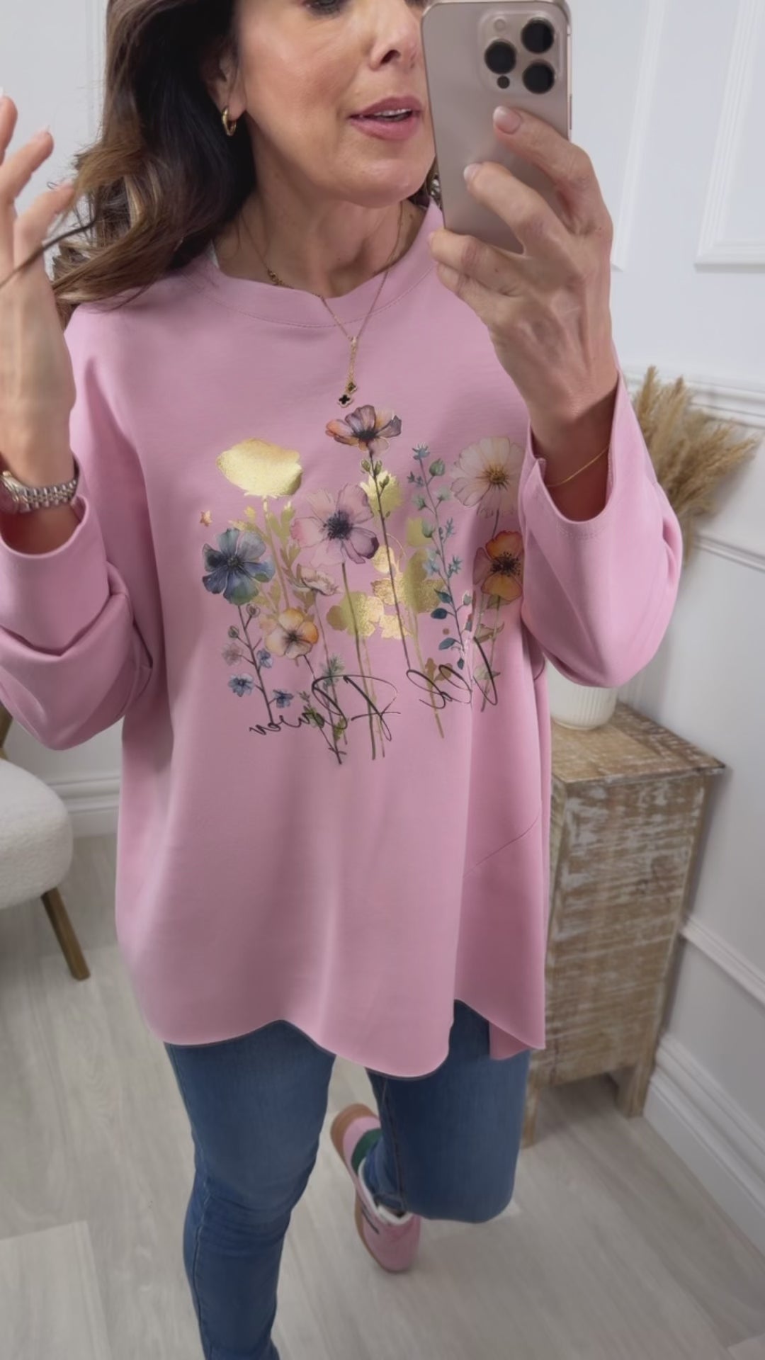 Lynda Pink Floral Top