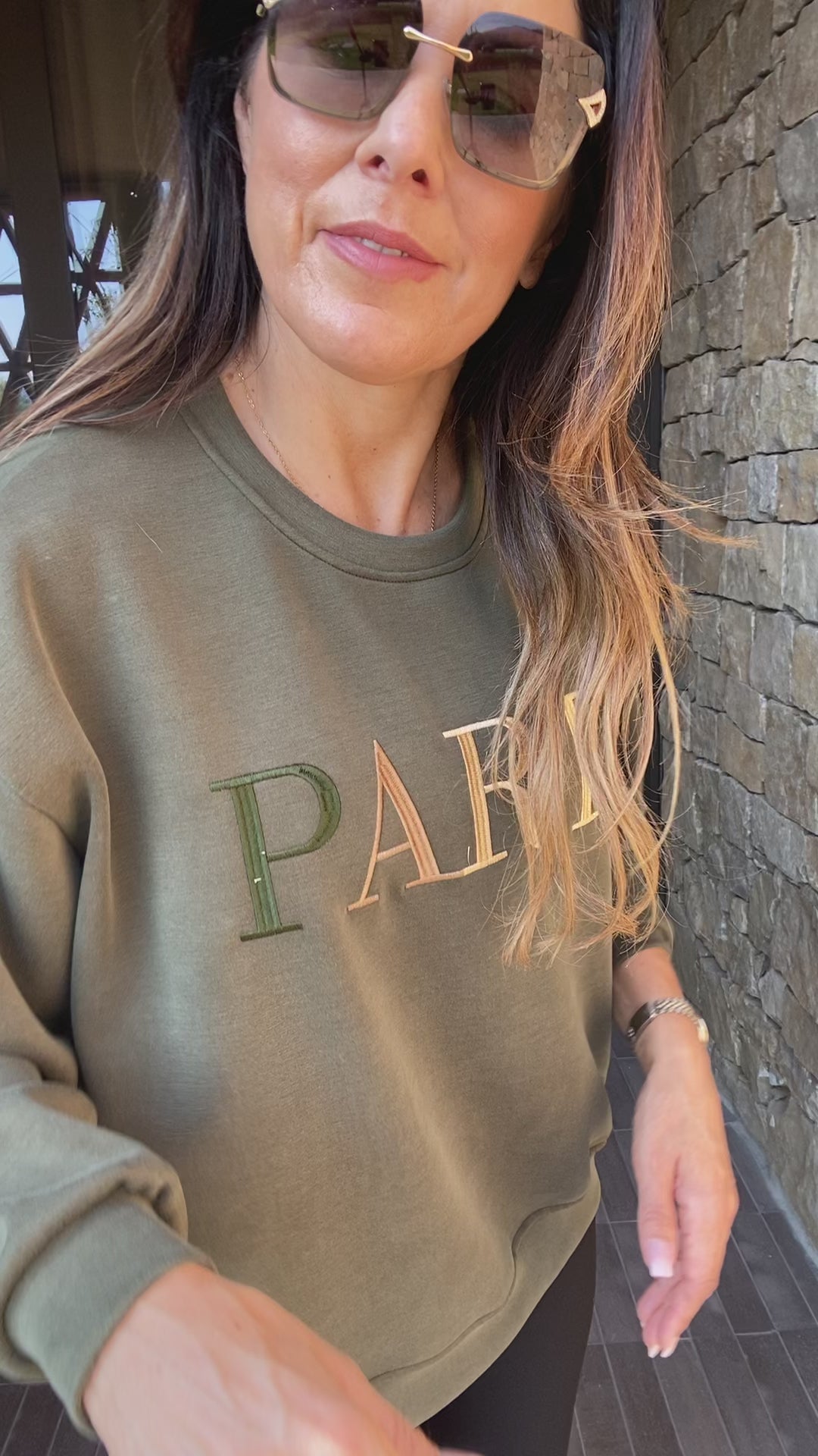 Marlena Khaki PARIS Jumper