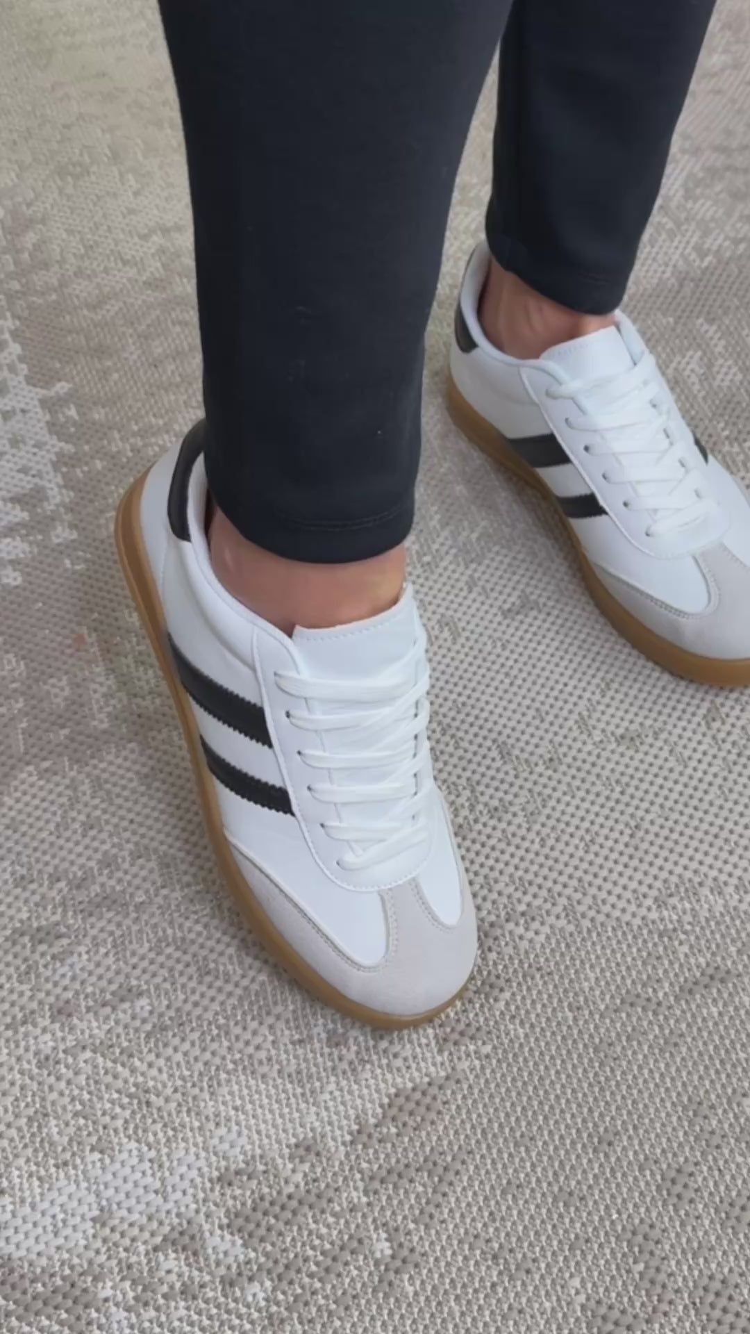 Paloma White Side Stripe Sneakers