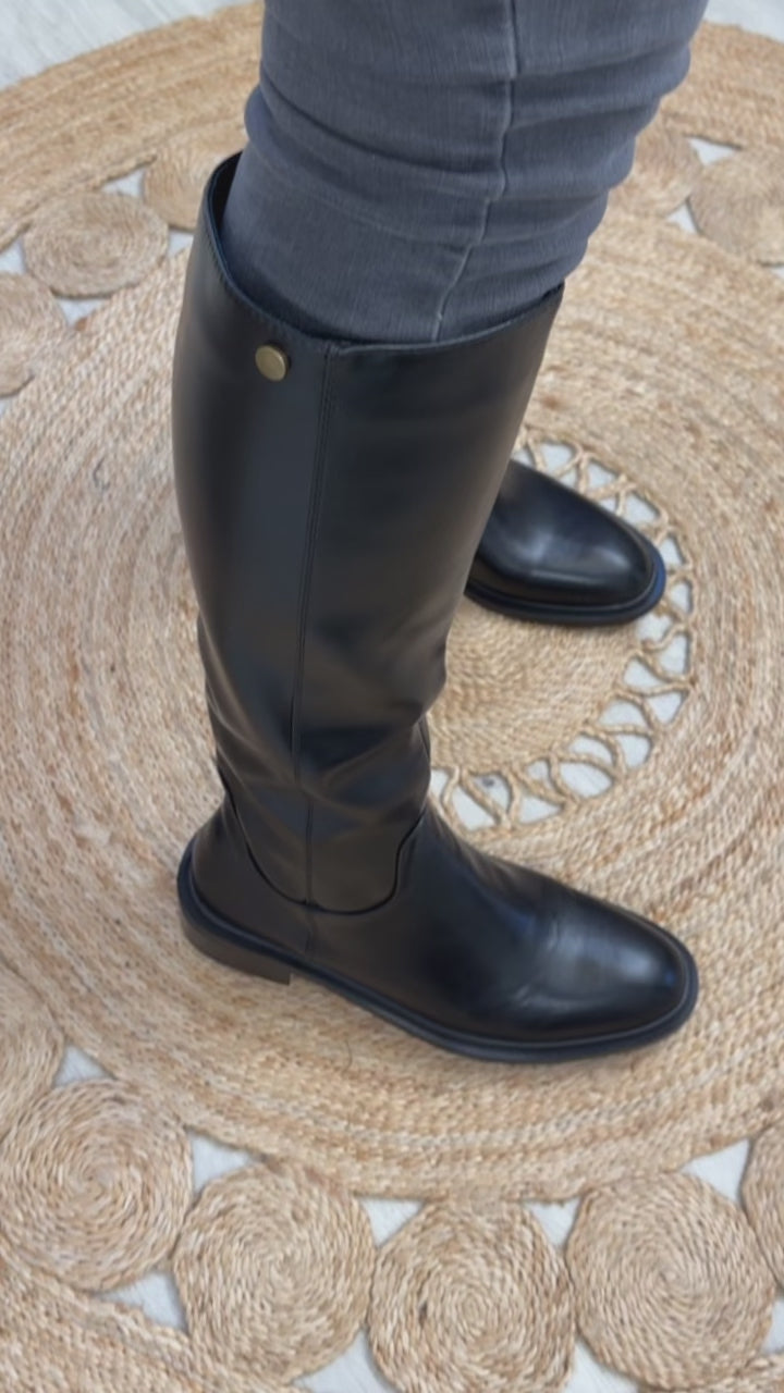 Lawrence Black Knee High Boots