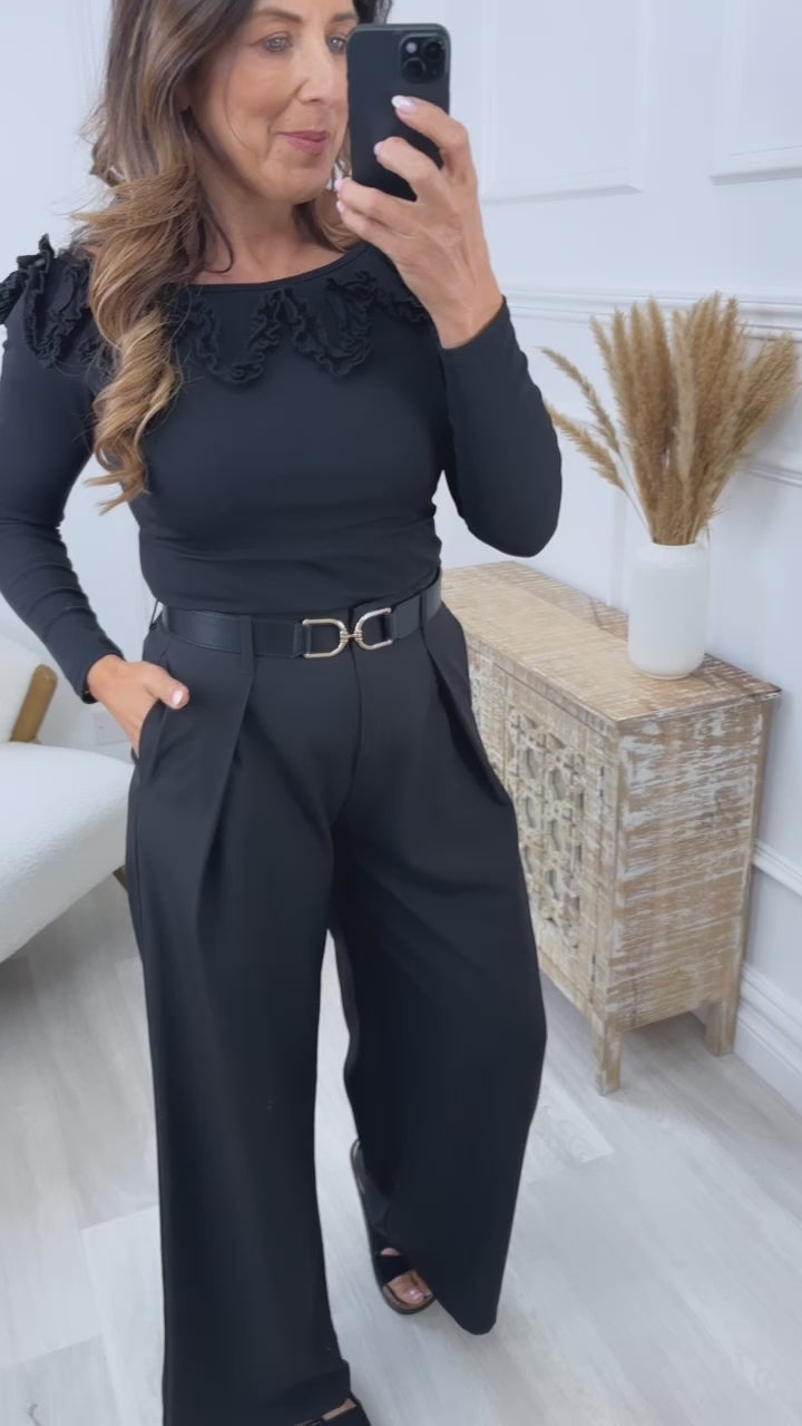 Toni Black Waist Belt