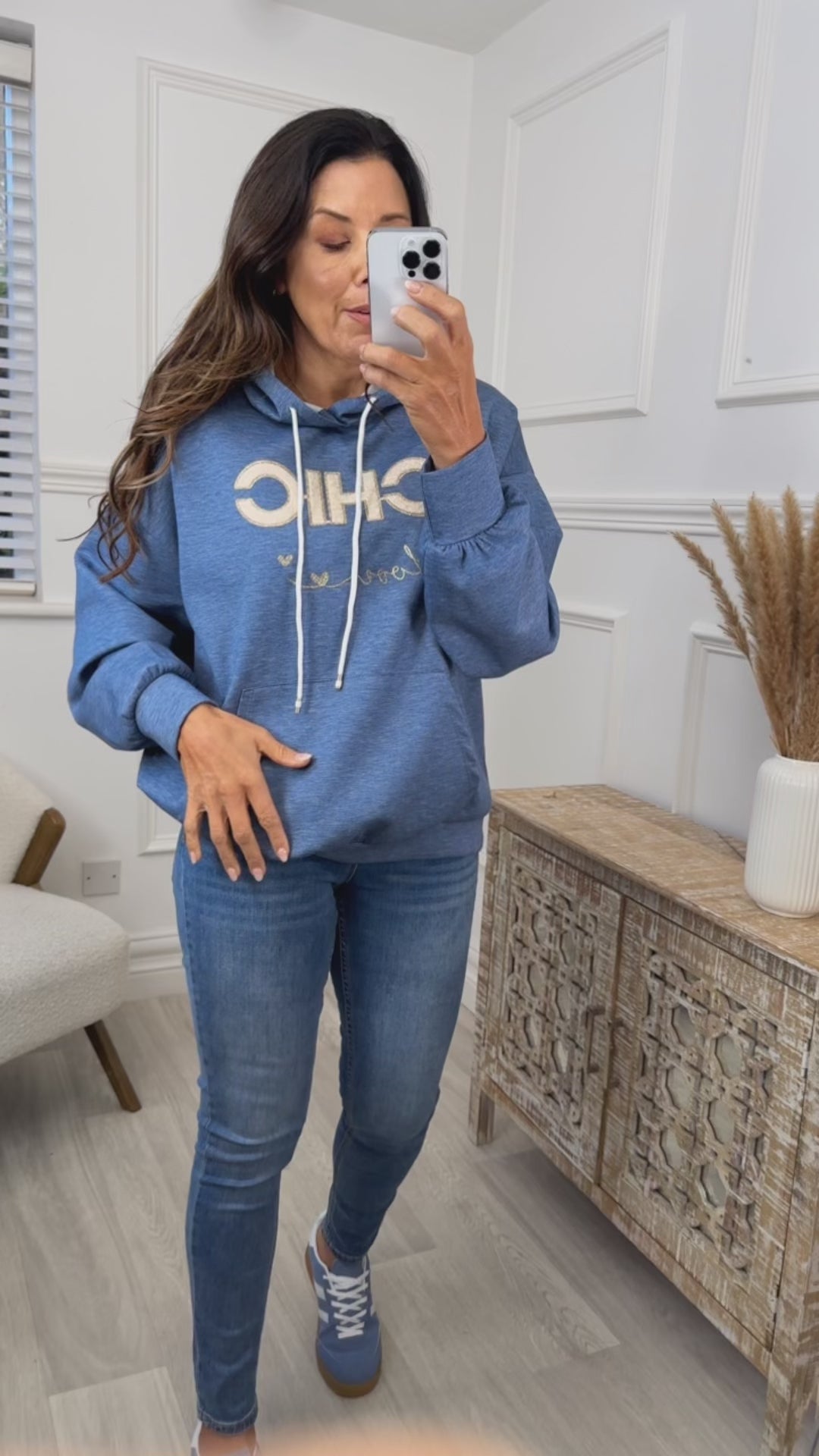 Karen Denim CHIC LOVE Hoodie