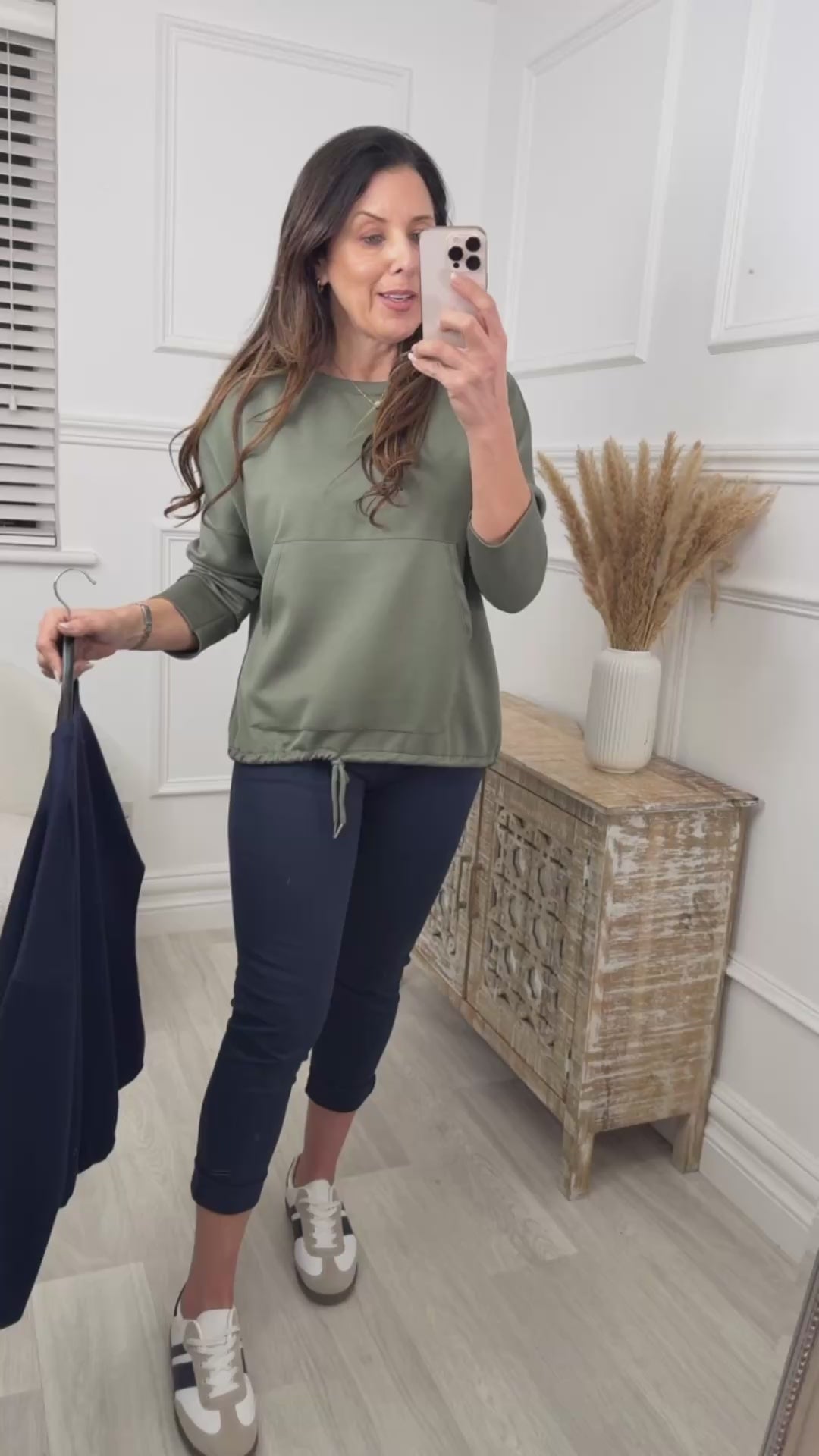 Audrey Green Kangaroo Pocket Sweatshirt