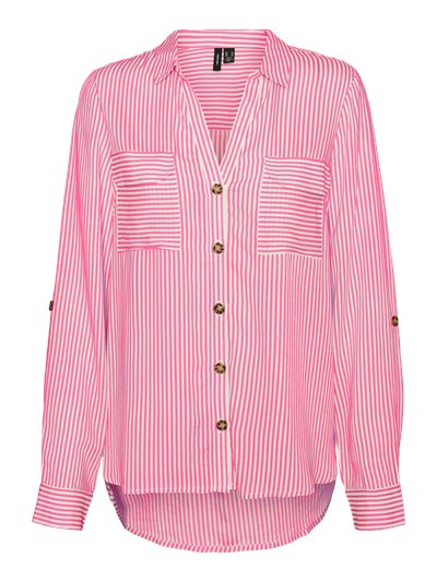 Bumpy Pink Cosmos Striped Shirt